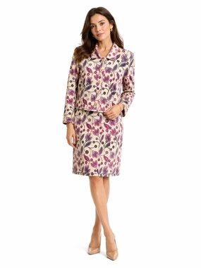 Authentic Vintage Salvatore Ferragamo Classic Floral Jacket and Skirt Suit 14